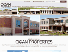 Tablet Screenshot of ciganproperties.com